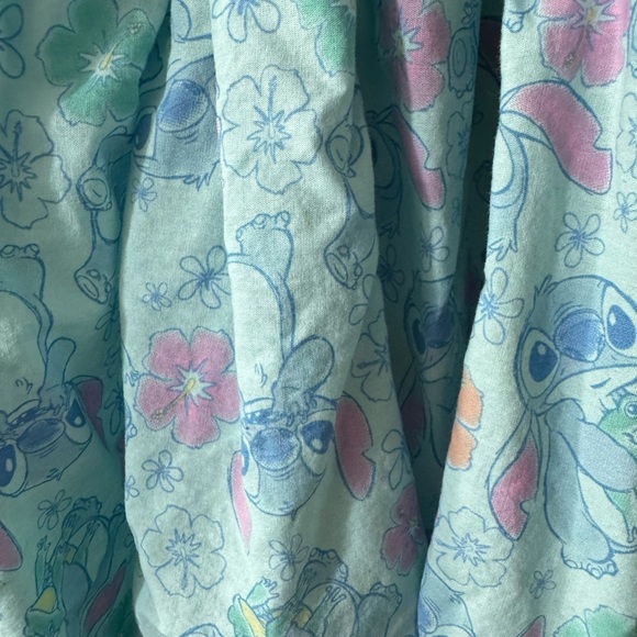 Disney Stitch Blue and Pink Summer Dress with Floral Print (2T) - Picture 4 of 4